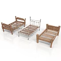 Three Wooden And Metal Bed Frames For Bedroom Furniture Simple Design