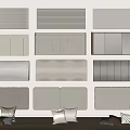 Bedside Backrest Bed Backrest Back-to-back Soft Bag Pillow Cushion Bedding Combination 3d model