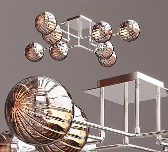 Modern Ceiling Lamp Spherical Glass Ceiling Lamp 3d model