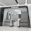 Smart Service Hall With Modern Self-service Devices And Entry Registration Kiosks