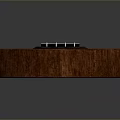 Classic Wooden Ukulele With Smooth Brown Body And Four Strings Design