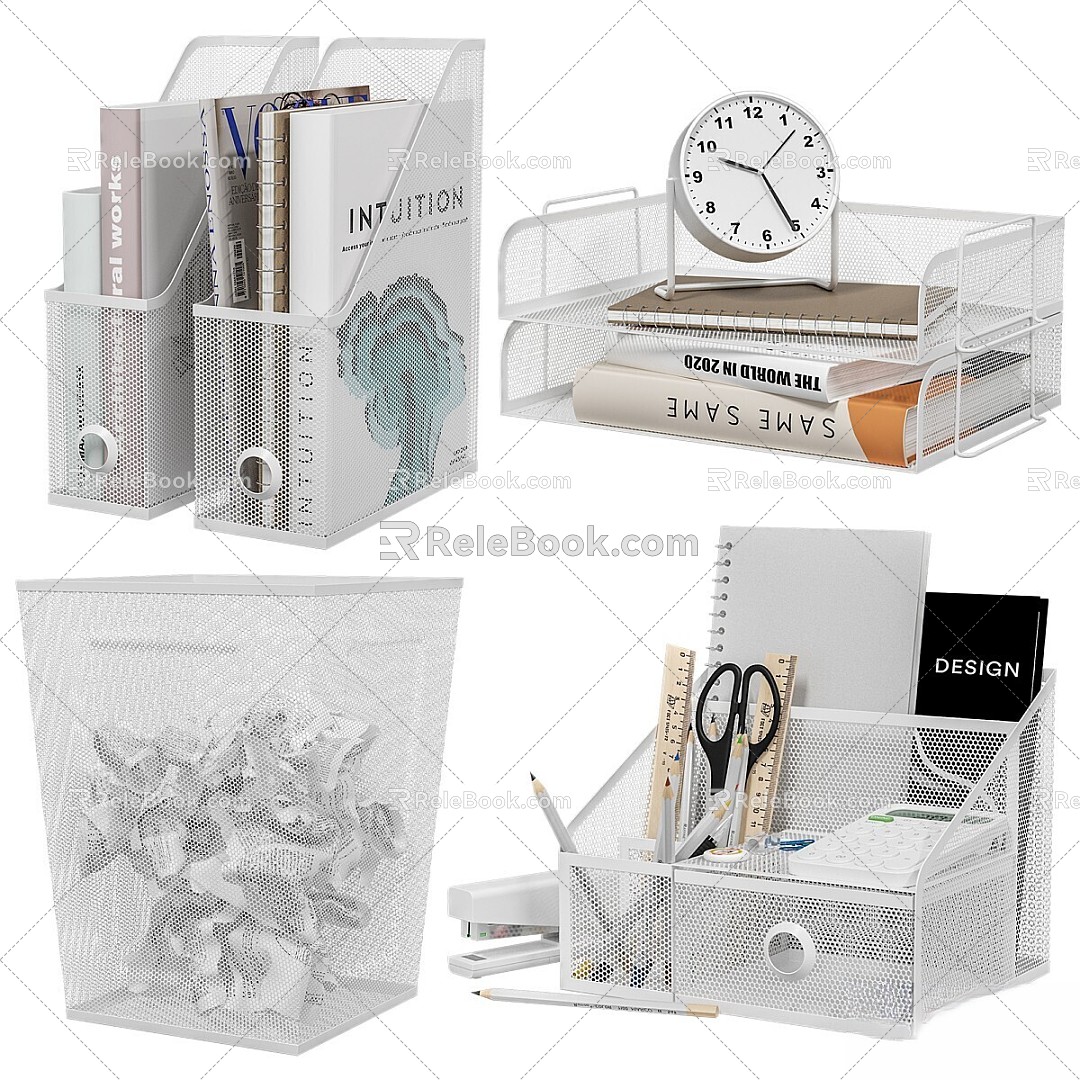 Jewelry combination scissors kit suit office organizer 3d model