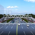 Modern Overpass Overpass 3d model