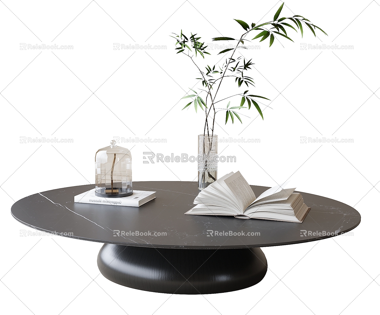 Round coffee table 3d model