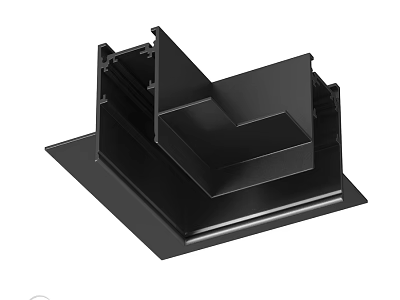 High Quality Black Metal Downlights And Spotlights Mounting Bracket Structure 3d model