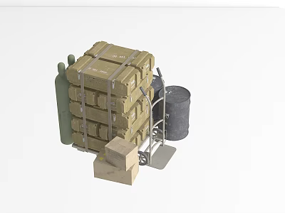 Modern Military Supplies 3d model