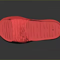 Bright Red Slippers with Textured Sole Stylish Indoor Home Comfortable Shoes
