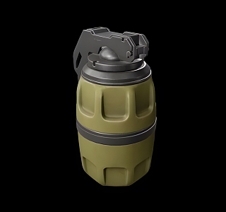 Realistic Grenade Modern Realistic Weapon Bomb Grenade Equipment 3d model