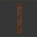 Wooden Furniture Collection With Arched Top Bookshelves And Small Drawer Cabinet