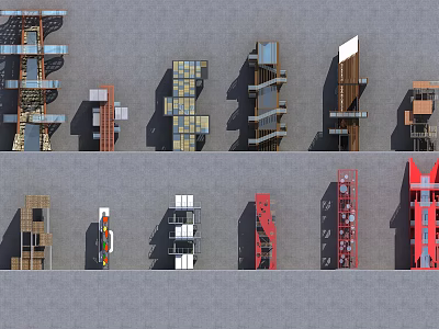 Modern Tower Viewing Tower 3d model