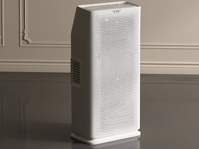 Modern White Tower Air Purifier With Sleek Design For Home Indoor Use 3d model