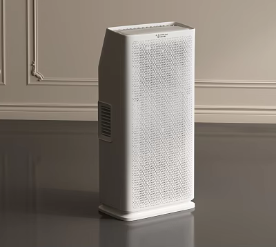 Modern White Tower Air Purifier With Sleek Design For Home Indoor Use 3d model