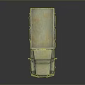 Vintage Military Green Tank With Six Wheels And Star Emblem Design Details