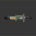 Modern Green Motorcycle Design With Streamlined Body Wooden Seat And Alloy Wheels