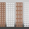 Modern Room Dividers With Various Wooden White And Geometric Patterns