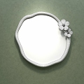 Cream Style Decorative Mirror Shaped Mirror Art Hanging Mirror Dressing Mirror Makeup Mirror Bathroom Mirror 3d model