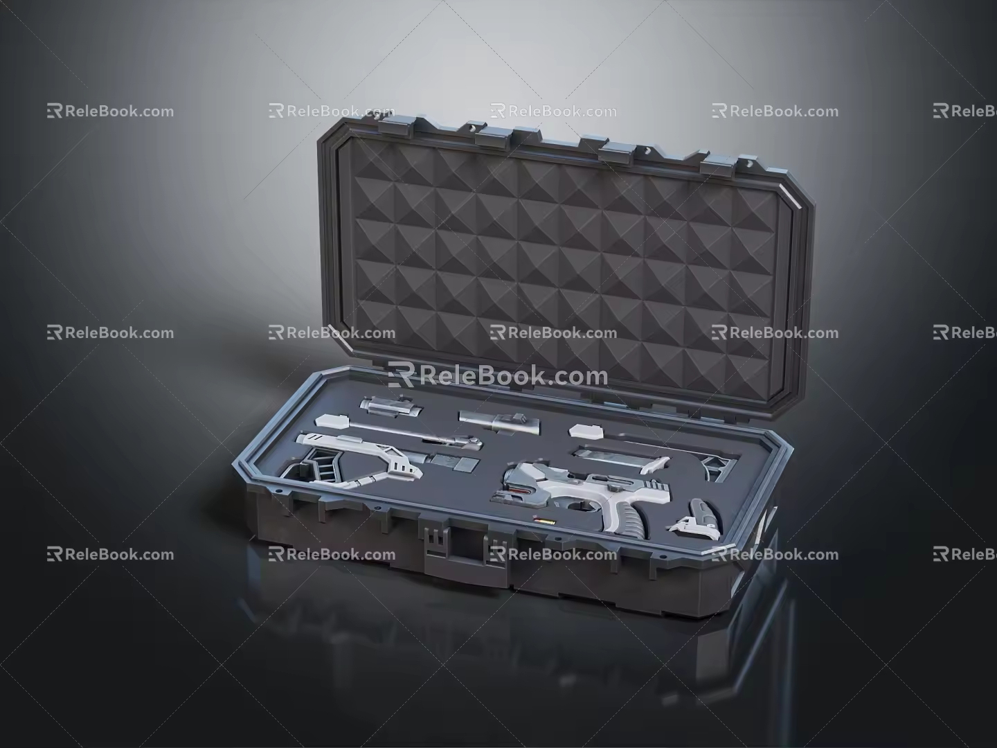 Modern Toolbox Arms Box Sci-Fi Weapon Box 3d model