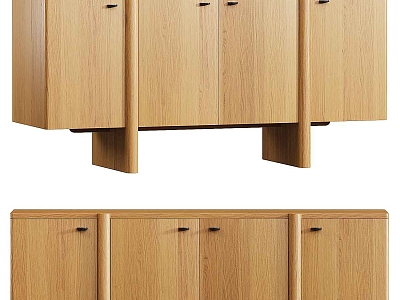 Sideboard Cabinet Filing Cabinet Solid Wood Bedside Cabinet Solid Wood Door Panel model