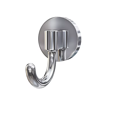 Modern Sleek Stainless Steel Wall Mounted Hook For Bathroom Towel Hanging 3d model