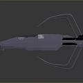 Modern Spaceship Spacecraft 3d model