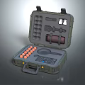 Open Tactical Storage Case With Organized Compartments Tools And Accessories 3d model