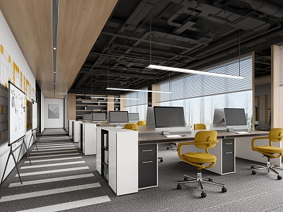 Open Office Public Office 3d model