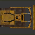 Yellow Heavy Duty Bulldozer For Construction With Tracks And Blade