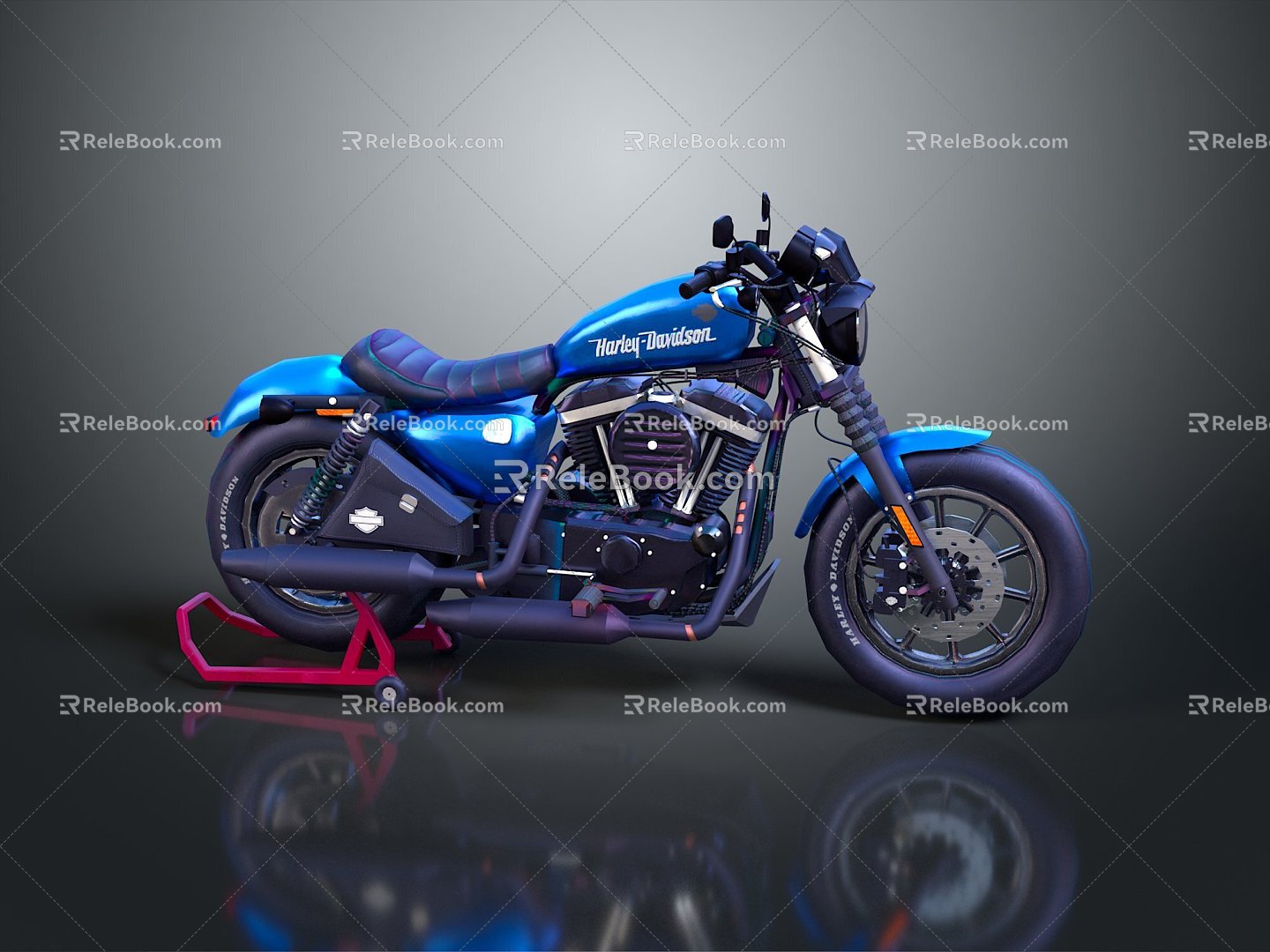 Motorcycle Two-wheeled Motorcycle Cross-country Motorcycle Road Race Motorcycle Motor Vehicle Transport 3d model