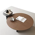 Modern coffee table round coffee table 3d model