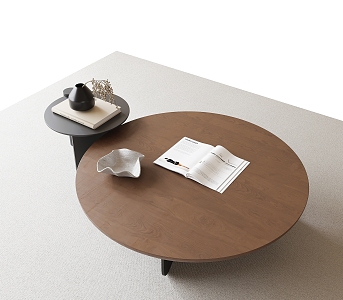 Modern coffee table round coffee table 3d model