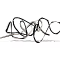 Abstract Pendant Light with Unique Curved Lines and Artistic Design for Modern Interior Decor