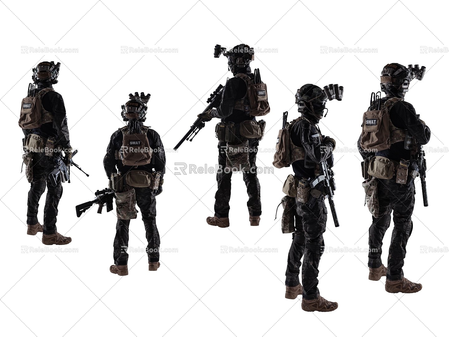 Characters Special Forces 3d model