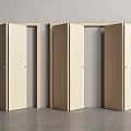 Modern Folding Door Solid Wood Folding Door Partition Folding Door 3d model