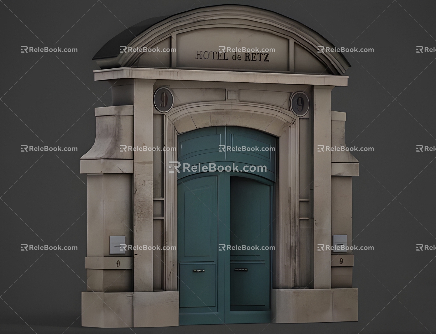 Modern Hotel Door Modern Realistic Door Door Hotel Door European Style 3d model