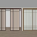 New Chinese-style sliding door Japanese-style sliding door 3d model
