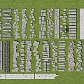 Stepping Stones Various Designs with Different Stone Types for Garden Landscape