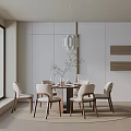 Modern dining table 3d model