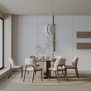 Modern dining table 3d model