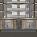 Modern residential building Mies krypton glazed glass multi-layer high-end luxury residential building project 3d model