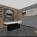 Traditional Chinese Medicine Wellness SPA Sauna Interior With Massage Bed Wooden Decor And Green Plants