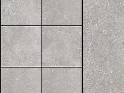 Modern Gray Square Tiles With Textured Surface For Interior Construction Components 3d model