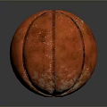 Orange Basketball With Black Stripes For Household Sports Activities And Play