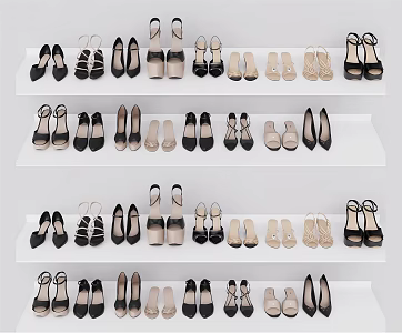 Modern High Heels Women High Heels 3d model