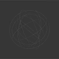 Abstract Sphere Structure With Hair Like Lines And Organ Inspired Design On White Background
