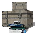 Modern box storage box 3d model
