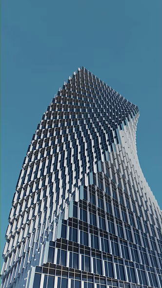 modern office building spiral building 3d model