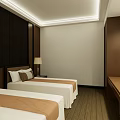 Modern Clubhouse Reception Area With Wooden Ceiling Marble Counter Display Shelves And Glass Door