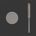 Industrial Metal Equipment Featuring Circular Layered Body And Long Handle