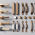 Light Luxury Handle Door Handle 3d model