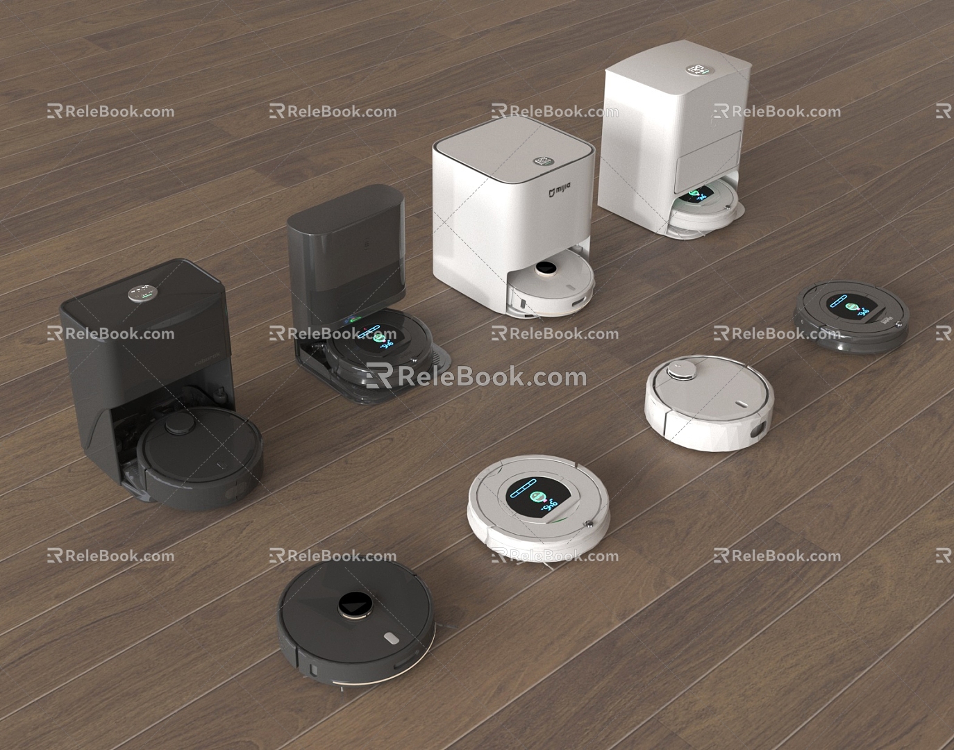 Modern sweeping robot mopping robot 3d model